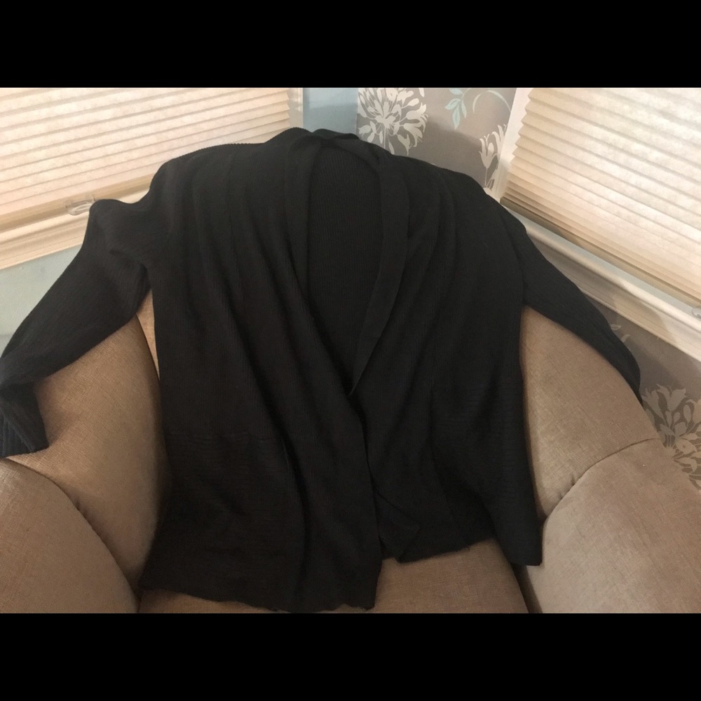 Black cardigan